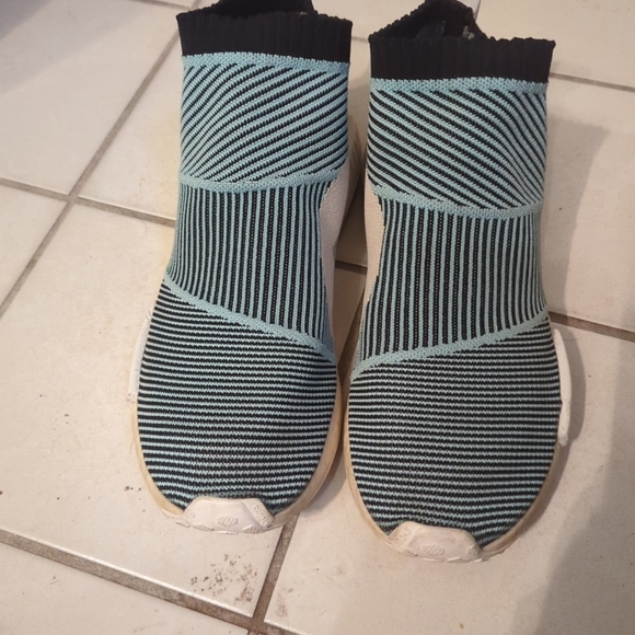 Adidas Parley NMD CSI Primeknit Blue Spirit Black Pre-Owned Size 10 - Picture 2 of 7